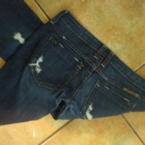 FRANKIE B.  EUC SZ 27 FLARE DISTRESSED JEANS